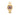 Montre Max Flower Gold Maroon Blue, vue de face, boîtier doré et bracelet acier inoxydable