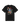 T-shirt Rural Les Deux noir, vue arrière avec illustration d'un personnage jonglant une orange à une table avec vin et fleurs.