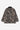 Dos du Manteau Lander Carhartt WIP avec motif camouflage réaliste de branches et feuilles, col en velours côtelé noir.