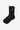 Chaussettes Carhartt WIP Arch Script noires avec logo beige et rayures marron et rouge.
