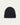 Bonnet Ara Nitto Knitwear en maille côtelée noire. Accessoire chaud et stylé pour l'hiver.