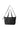 Cabas Focus Tote Bag Found Pocket, sac cabas noir en tissu avec bandoulière et poche frontale.