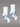 Chaussettes Running SAIMAA AYAQ blanches avec motifs géométriques gris pour la course à pied