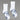 Chaussettes Running SAIMAA AYAQ blanches avec motifs géométriques gris pour la course à pied