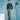 CHEMISE JAVGVI COTON LEGER MARINE CHINE
