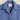 Chemise bleue à petits pois marron "Dots Blue" de Portuguese Flannel, col camp, poche poitrine.