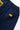 Back view of navy blue Classic Chef Shorts by Service Works, showing elastic waistband and back pocket with brand label.