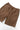 Brown Service Works Classic Chef Shorts with elasticated waist, adjustable drawstring, and practical patch pockets.