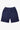 Dark blue Service Works Classic Chef Shorts featuring an elastic waist, drawstring, and large front patch pockets.
