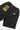 Black Classic Chef Shorts by Service Works, shown from the back with brand labels on the pockets.