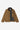 Veste Detroit Hamilton Brown Carhartt WIP en toile marron, col en velours côtelé foncé, doublure rayée grise, ouverte.