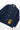 Service Works Easy Chef Shirt in navy blue with white buttons and a yellow Service Works tag.