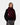 Mannequin portant l'écharpe Clan Amarone Carhartt WIP bordeaux avec franges, un sweat noir et un pantalon camouflage.