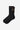 Chaussettes Carhartt WIP Arch Script noires avec logo beige et rayures marron et rouge.