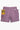 Service Works Gardener Shorts in mauve with elastic waistband, side pockets, and a prominent yellow brand tag.