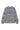 Back view of Keenan Sweater Gradient Deep Night, a marled knit sweater featuring blue, green, and white horizontal gradient stripes.