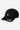 Casquette noire Carhartt WIP Madison Logo avec logo blanc sur fond clair, vue de trois quarts.
