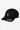 Casquette noire Carhartt WIP Madison Logo avec logo blanc sur fond clair, vue de trois quarts.