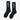 Paire de chaussettes noires Norda Retro Sock - Chaussettes Recovery, avec le logo 'norda' blanc vertical.