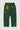Back view of Service Works green Paisley Chef Pants with white and red print, elastic waistband, and rear pockets.