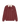 Polo Signature Maille ML Les Deux, pull bordeaux à manches longues avec rayures blanches, col crème, logo brodé.