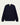 Pull Youri Col Rond Nitto Knitwear bleu marine en maille texturée sur fond blanc cassé.