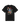 T-shirt Rural Les Deux noir, vue arrière avec illustration d'un personnage jonglant une orange à une table avec vin et fleurs.
