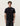 T-shirt Rural Les Deux noir porté par un homme, avec le logo blanc 'Les Deux' et le texte 'global neighbors PEOPLE-COMMUNITY-CULTURE'.