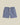 Short 'Abstract Tile' bleu de Portuguese Flannel pour homme. Motif géométrique blanc sur fond bleu, cordon de serrage.