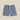 Short 'Abstract Tile' bleu de Portuguese Flannel pour homme. Motif géométrique blanc sur fond bleu, cordon de serrage.