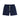 Short Atlantico Marine Portuguese Flannel, tissu texturé bleu marine, taille élastique et cordon de serrage écru.