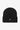 Bonnet Carhartt WIP 'Small Heart Beanie' noir clair côtelé, avec logo cœur noir brodé sur le revers.