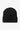 Bonnet Carhartt WIP 'Small Heart Beanie' noir clair côtelé, avec logo cœur noir brodé sur le revers.