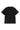 Back view of the Carhartt WIP S/S Spoiled T-Shirt Noir, a plain black short-sleeved tee.
