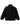 Sweat Bangor OLOW noir en velours côtelé, demi-zip avec col montant et poche kangourou avant.