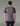 Dos d'homme portant le T-shirt 100% Mérinos BIAFO AYAQ gris et noir à manches courtes.