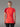 T-shirt 100% Mérinos BIAFO AYAQ corail pour femme, vue arrière, manches courtes raglan, logo sur le dos.