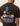 T-Shirt Record Les Deux marron, dos avec illustration colorée: platine vinyle, plante, lampe et texte "LES DEUX".