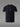 T-shirt de trail/running AYAQ Stamina MOLVENO noir avec bandes latérales blanches et logo, sur fond gris.