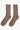 Two Service Works Gardener's Socks in a brown melange knit on a white background.