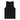 Back view of W' Philips A-Shirt in black, showcasing the ribbed texture of the fabric.