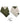 ECHARPE TAION REVERSIBLE BASIC DOWN OLIVE CREAM